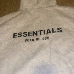 Essentials Gray Hoodie Jacket